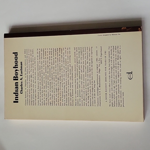 Indian Boyhood By Charles A Eastman 1971 Paperback - Picture 7 of 12